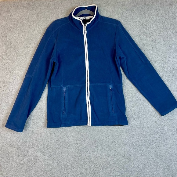 BMW Fleece Full Zip Jacket Blue Car Luxury Coat Large - Picture 7 of 7